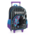 Mochila De Rodinhas G Infantil Escolar Wandinha Addams Preto
