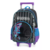 Mochila De Rodinhas G Infantil Escolar Wandinha Addams Preto - comprar online