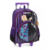Kit Mochila De Rodinhas Wandinha Addams G Infantil Escolar na internet