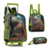 KIT MOCHILA DE RODINHA ESCOLAR 16 T-REX ATTACK TX23016K CLIO - comprar online