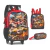 Kit Mochila De Rodinhas Com Alças Carros Fast Machine CLIO