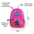 MOCHILA G JUST SHINE ROSA ESCOLAR CLIO - comprar online
