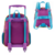 Kit Mochila Rodinhas + Lancheira Princesinha Sofia Original na internet
