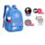 MOCHILA DE COSTA ESCOLAR G REBECCA BONBON AZUL CLIO na internet