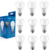 KIT 10 LAMPADAS ELGIN 9W BRANCA FRIA LED
