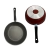 PANELA WOK ALEGRETE Antiaderente Vermelho - Loja ABC
