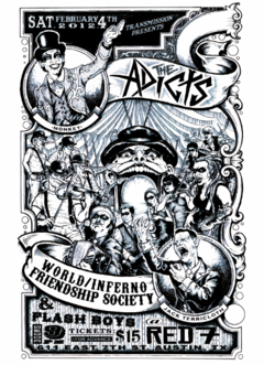 THE ADICTS - Red 7, Austin, EUA - 2012 - comprar online