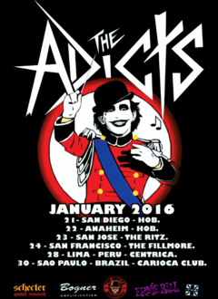 THE ADICTS - January 2016 Tour - comprar online