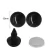Kit 5 pares Olho Amigurumi com Trava Preto 12mm