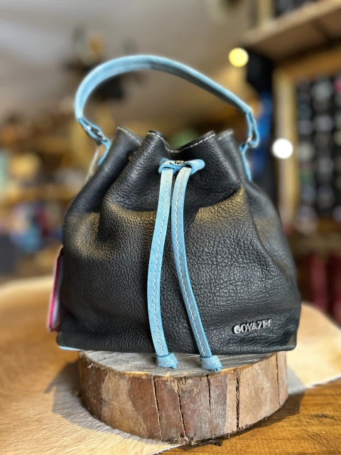 Bolsa Goyazes Couro Pit Stop Preto B25071 - comprar online