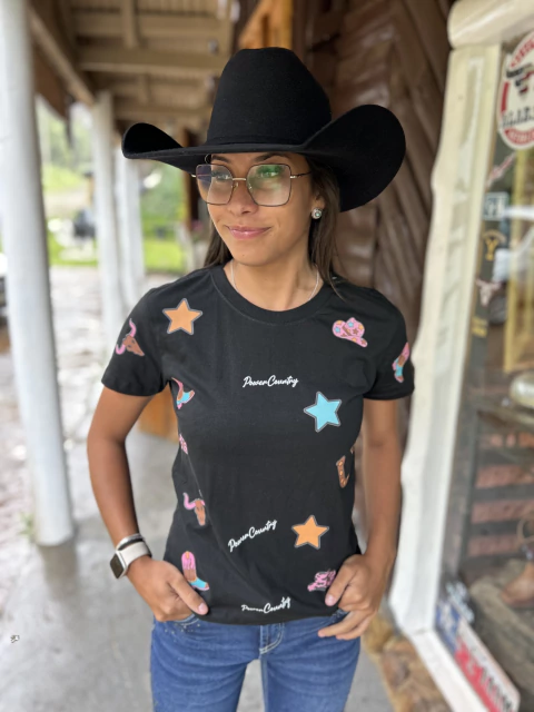 T-shirt Power Country Preto PW04 - comprar online