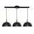 LAMPARA COLGANTE MILAN 3 LUCES 28CM MADERA LED E27 - GIOLUCE