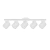 APLIQUE RIEL TACHO 5 LUCES SPOT MOVIL LED AR111 - tienda online