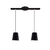 LAMPARA COLGANTE OSLO 2 LUCES 11CM LED E27