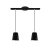 LAMPARA COLGANTE OSLO 2 LUCES 11CM LED E27
