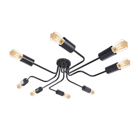 ARAÑA PLAFON FACU 8 LUCES BRAZOS LED E27 - comprar online