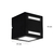 APLIQUE EXTERIOR BIDIRECCIONAL CUBO PARED LUZ LED G9 en internet