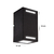 APLIQUE EXTERIOR PARED BIDIRECCIONAL LUZ LED GU10 - GIOLUCE