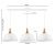 LAMPARA COLGANTE MILAN 3 LUCES 28CM MADERA LED E27 - comprar online