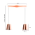 LAMPARA COLGANTE OSLO 2 LUCES 11CM LED E27 - tienda online