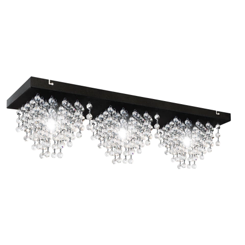 LAMPARA PLAFON VERONESE 3 LUCES LLUVIA CAIREL CRISTAL LED G9 - comprar online