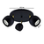 PLAFON REDONDO PERSA 3 LUCES BOCHA 9CM MOVIL GU10 LED en internet