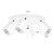 LAMPARA PLAFON REDONDO SAY 4 LUCES 5CM LED GU10 - tienda online