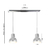 LAMPARA COLGANTE BELL 2 LUCES 10CM LED E27