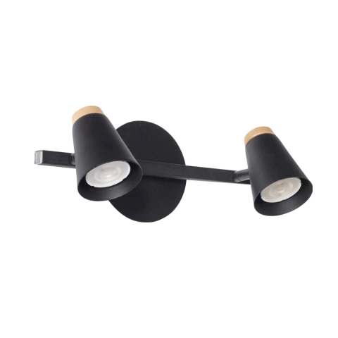 APLIQUE SISTEMA BARRAL 2 LUCES ELEANOR 8001/B2 MADERA LED GU10 MARKAS - comprar online
