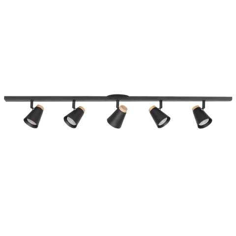 APLIQUE BARRAL 5 LUCES ELEANOR 8001/P5 MADERA PLAFON LED GU10 MARKAS - comprar online