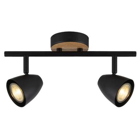 APLIQUE ELISE U1902 2 LUCES SIMIL MADERA LED GU10 MARKAS - comprar online