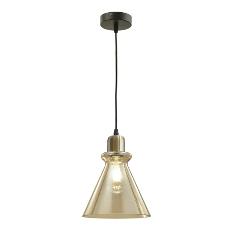 COLGANTE VIDRIO CONO 20CM OPHELIA M47-1B VINTAGE RETRO LED E27 MARKAS - comprar online