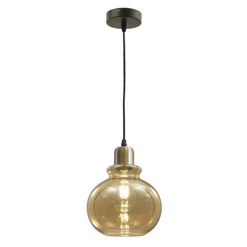 COLGANTE VIDRIO GLOBO 20CM OPHELIA M46-1B RETRO VINTAGE LED E27 MARKAS - comprar online