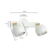 APLIQUE RIEL TINI GAP 2 LUCES BOCHA 9CM MOVIL GU10 LED en internet