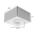 APLIQUE TECHO PARED BOX CARDANICO 1 LUZ SPOT MOVIL LED GU10 - comprar online