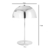 Imagen de LAMPARA VELADOR FUNGI 1 LUZ MODERNA MEDIA ESFERA LED E27