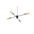 LAMPARA COLGANTE COSMO 4 LUCES DECO MODERNO LED E27 - GIOLUCE