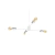 LAMPARA COLGANTE COSMO 4 LUCES DECO MODERNO LED E27 - comprar online
