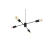 LAMPARA COLGANTE COSMO 4 LUCES DECO MODERNO LED E27 - tienda online