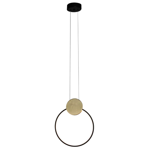 LAMPARA TECHO COLGANTE LED ARO LUZ CALIDA 18W 30CM KALINA L5118 MARKAS - comprar online