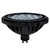 LAMPARA GU10 TIPO AR111 LED 11W NEGRO LUZ CALIDA FRIA - GIOLUCE