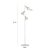 LAMPARA DE PIE NOVAX 3 LUCES BELL CAMPANA 10CM ORIENTABLE APTO LED E27 - GIOLUCE