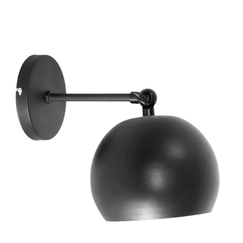 Lampara de pared con diseño vintage, spot tipo bocha de 15 cm móvil