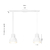 LAMPARA COLGANTE BELL 2 LUCES 10CM LED E27 - tienda online