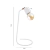 VELADOR DE ESCRITORIO RUL DELTA 39CM 1 LUZ SPOT MOVIL APTO LED E27 - tienda online