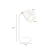LAMPARA VELADOR MESA SEUL 1 LUZ MOVIL APTO LED E27