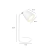LAMPARA VELADOR MESA SEUL 1 LUZ MOVIL APTO LED E27 - GIOLUCE