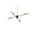 LAMPARA COLGANTE COSMO 4 LUCES DECO MODERNO LED E27 - comprar online