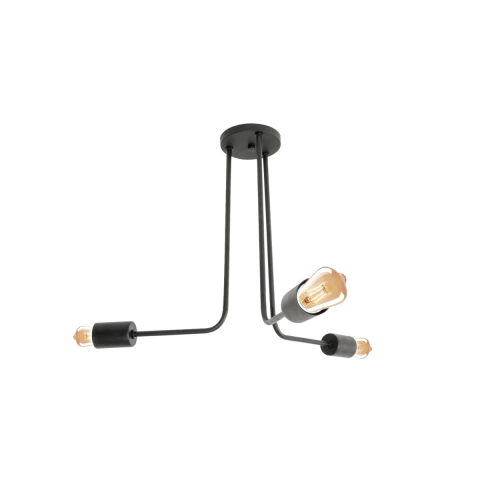 PLAFON ARAÑA MILO 3 LUCES BRAZOS LED E27