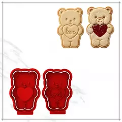 Cortador e Carimbo - Urso do Amor - 2
